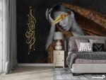 پوستر دیواری لاکچری زن جوان 13422800