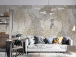 پوستر دیواری لاکچری پرنده و برگ 10236700