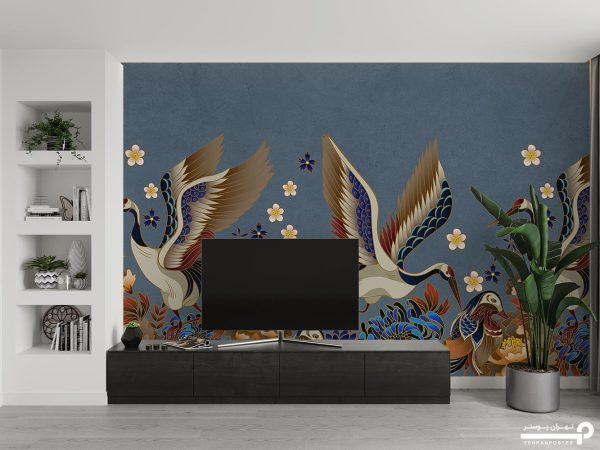 پوستر دیواری لاکچری پرندگان 10259300 - Image 3