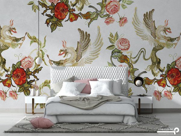 پوستر دیواری لاکچری گل 10237800 - Image 3