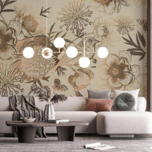 پوستر دیواری لاکچری گل گنجشگ 10267300
