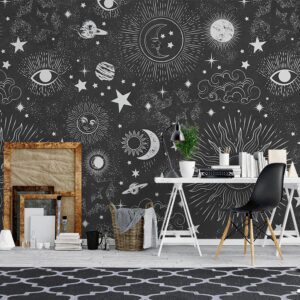 پوستر دیواری ماه و ستاره 10234200