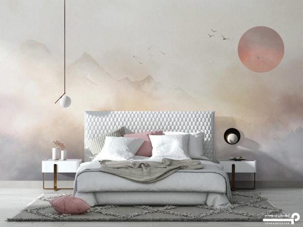 پوستر دیواری منظره غروب و کوه 10197000 - Image 3