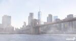 پوستر دیواری منظره پل و ساختمان 10177300