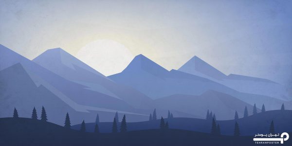 پوستر دیواری منظره کوهستان 10022100 - Image 4