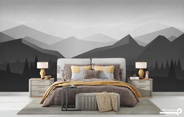 پوستر دیواری منظره کوهستان 10022200 - Image 3