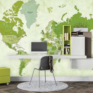 پوستر دیواری نقشه جهان 10019300