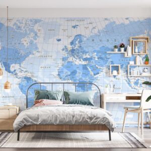 پوستر دیواری نقشه جهان 10137100