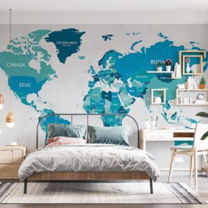 پوستر دیواری نقشه جهان 10226400