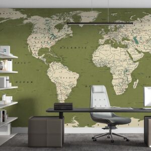 پوستر دیواری نقشه جهان 10230100