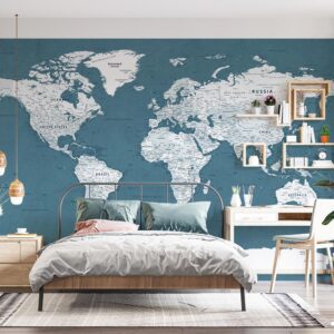 پوستر دیواری نقشه جهان 10261200