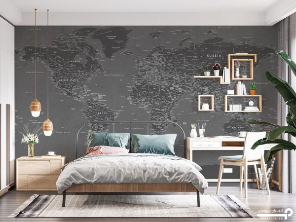 پوستر دیواری نقشه جهان 10267100 - Image 3