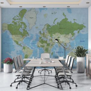 پوستر دیواری نقشه جهان 13417000