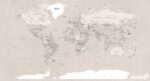 پوستر دیواری نقشه جهان خاص 10242800