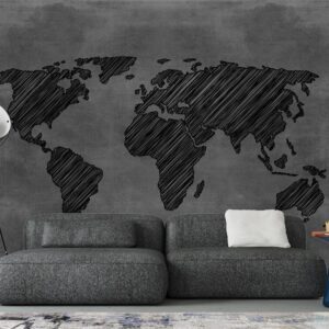 پوستر دیواری نقشه جهان هنری 10018900
