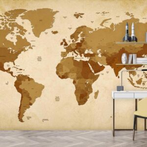 پوستر دیواری نقشه جهان کلاسیک 10018700