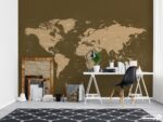 پوستر دیواری نقشه جهان کلاسیک 10134400