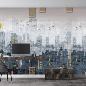 پوستر دیواری هنری طرح ساختمان 10032000