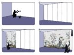 پوستر دیواری پتینه رنگ تیره 10071130