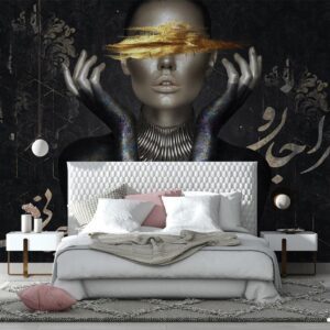 پوستر دیواری چهره زن لاکچری 13423700