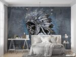 پوستر دیواری چهره سرخ‌پوست 13410900