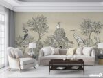 پوستر دیواری کلاسیک برگ پرنده 10234600