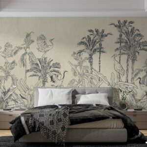 پوستر دیواری کلاسیک حیوانات درخت 10245200