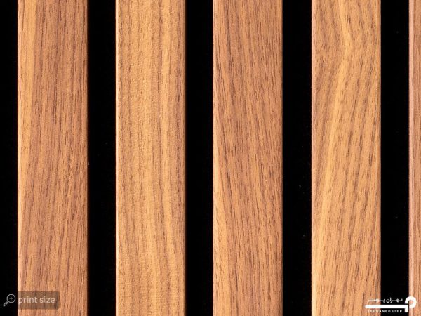 پوستر دیواری کلاسیک طرح چوب 10282400 - Image 6