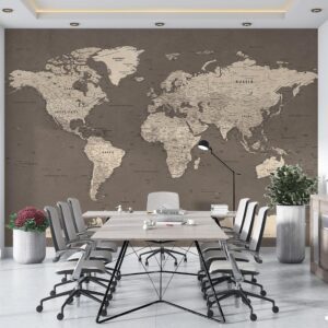 پوستر دیواری کلاسیک نقشه جهان 10256600