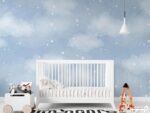 پوستر دیواری کودک ابر آسمان 10241800
