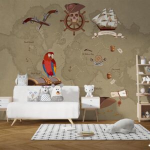 پوستر دیواری کودک نقشه گنج 10217200