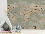 پوستر دیواری کودکانه نقشه 10287400