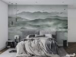 پوستر دیواری کوهستان مه آلود 10279900