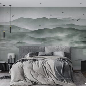 پوستر دیواری کوهستان مه آلود 10279900