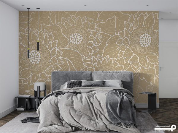 پوستر دیواری گل درشت بزرگ 10250900 - Image 4