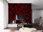 پوستر دیواری گل رز قرمز 10276700