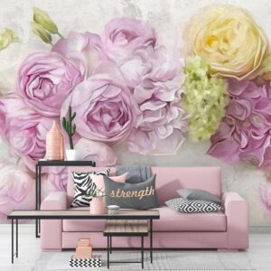 پوستر دیواری گل سه بعدی 10012300