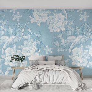 پوستر دیواری گل و فرشته 10272300