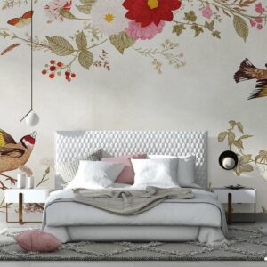 پوستر دیواری گل و پرنده 10245500