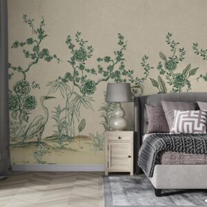 پوستر دیواری گل و پرنده 10254100