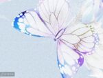 پوستر دیواری گل و پروانه 12010310