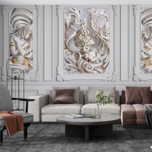پوستر دیواری گچبری لاکچری 13420800