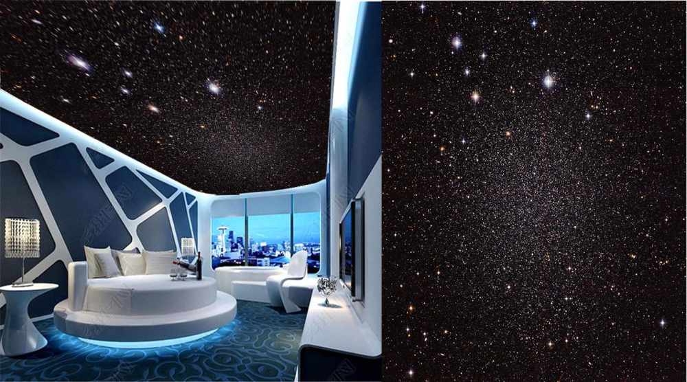 پوستر سه‌ بعدی کهکشان برای سقف اتاق؛ جلوه‌ای فضایی در دکوراسیون مدرن