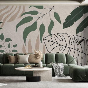 پوستر دیواری برگ نخل هاوایی