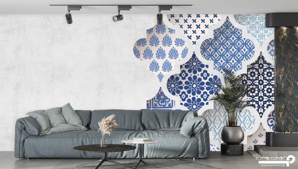 پوستر سنتی طرح کاشی