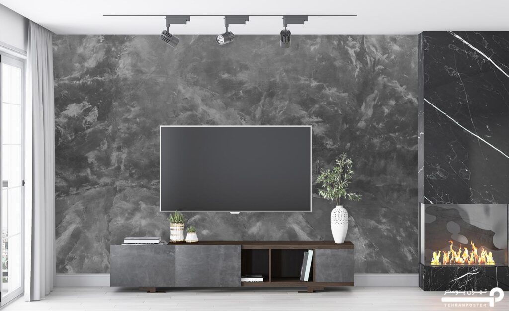 ایده‌ های استفاده از پوستر دیواری طرح بتن