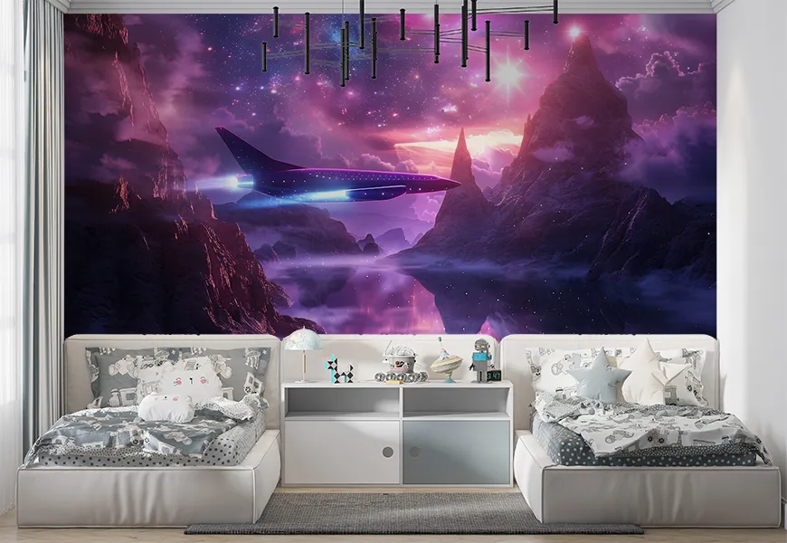 خرید پوستر سقفی طرح کهکشان برای اتاق خواب